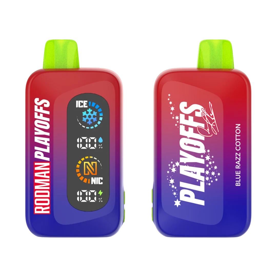 Blue Razz Cotton RODMAN Playoffs Zero Nicotine Disposable Vape