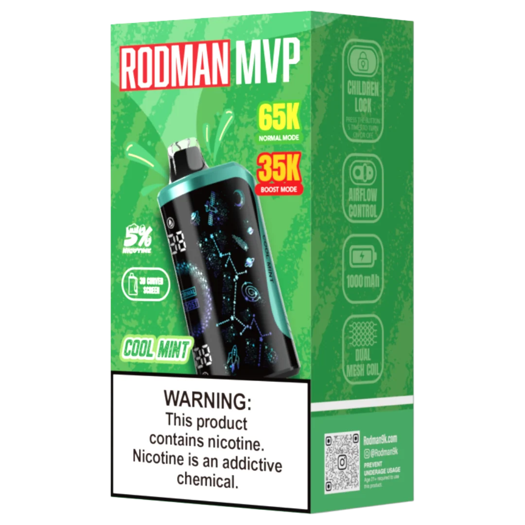 Cool Mint RODMAN MVP 65K Puffs Disposable Vape