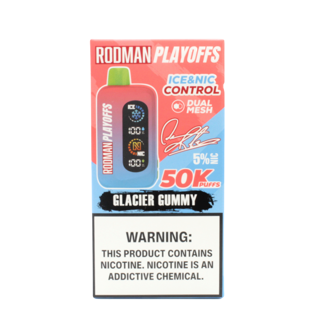 Glacier Gummy RODMAN Playoffs 50K Puffs Disposable Vape