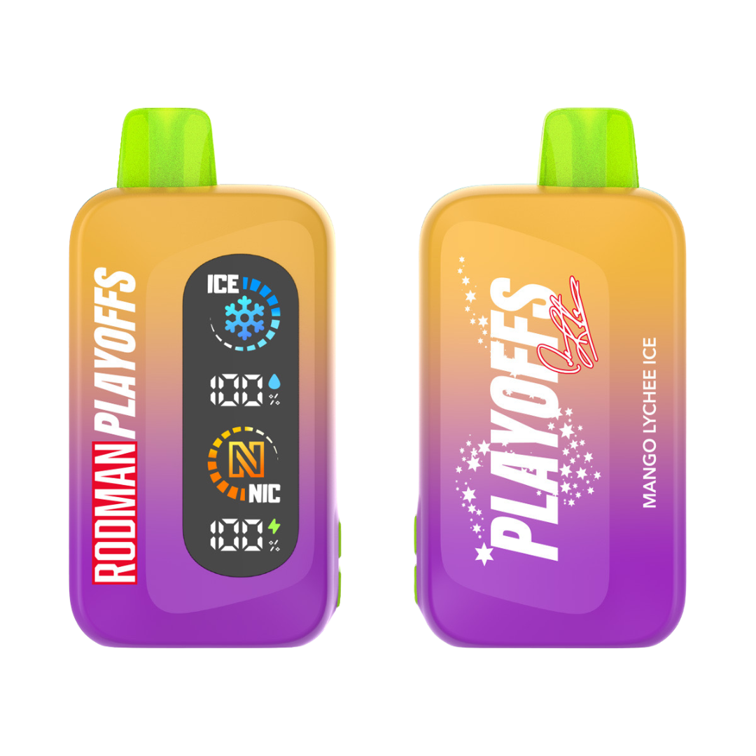 Mango Lychee Ice RODMAN Playoffs Zero Nicotine Disposable Vape