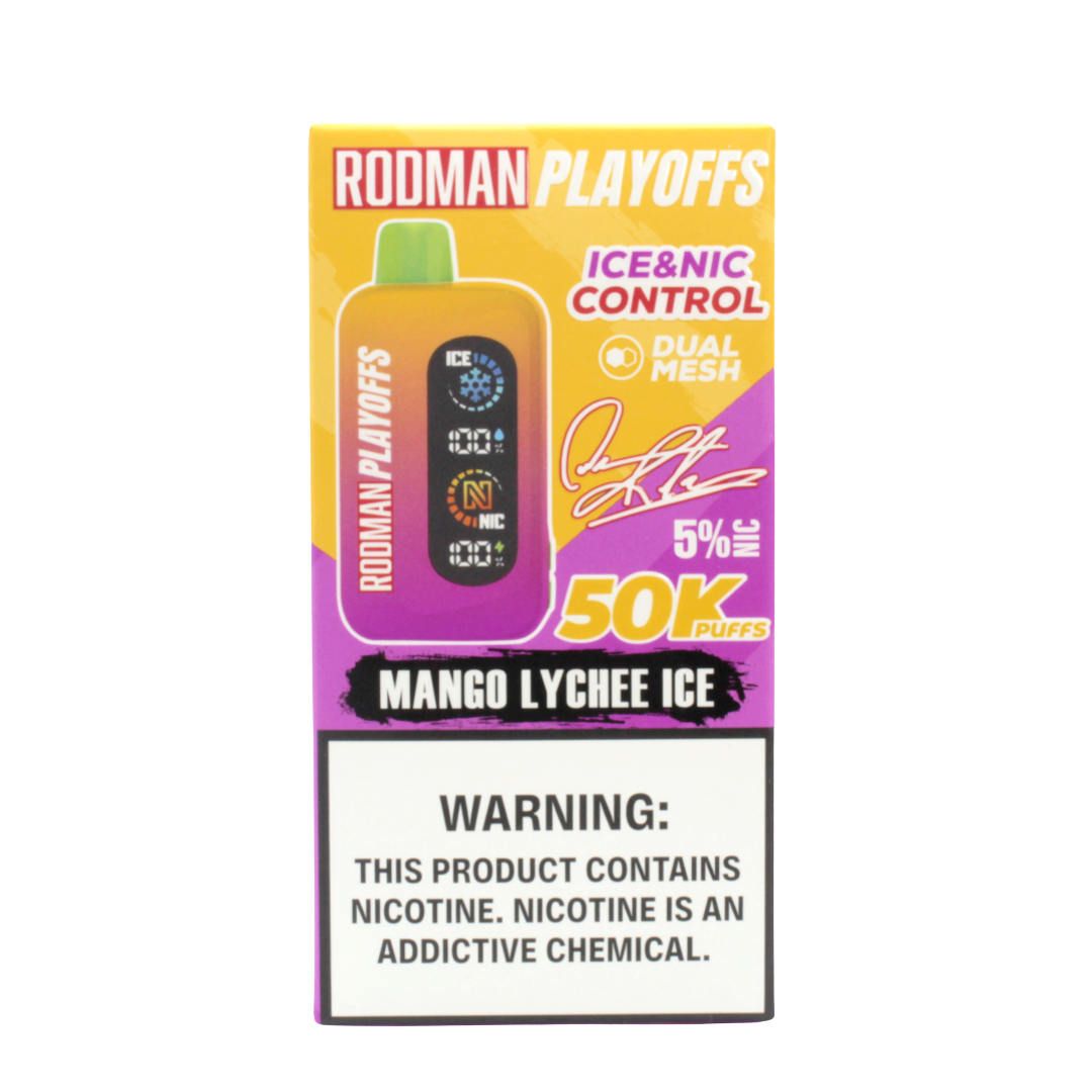 Mango Lychee Ice RODMAN Playoffs 50K Puffs Disposable Vape
