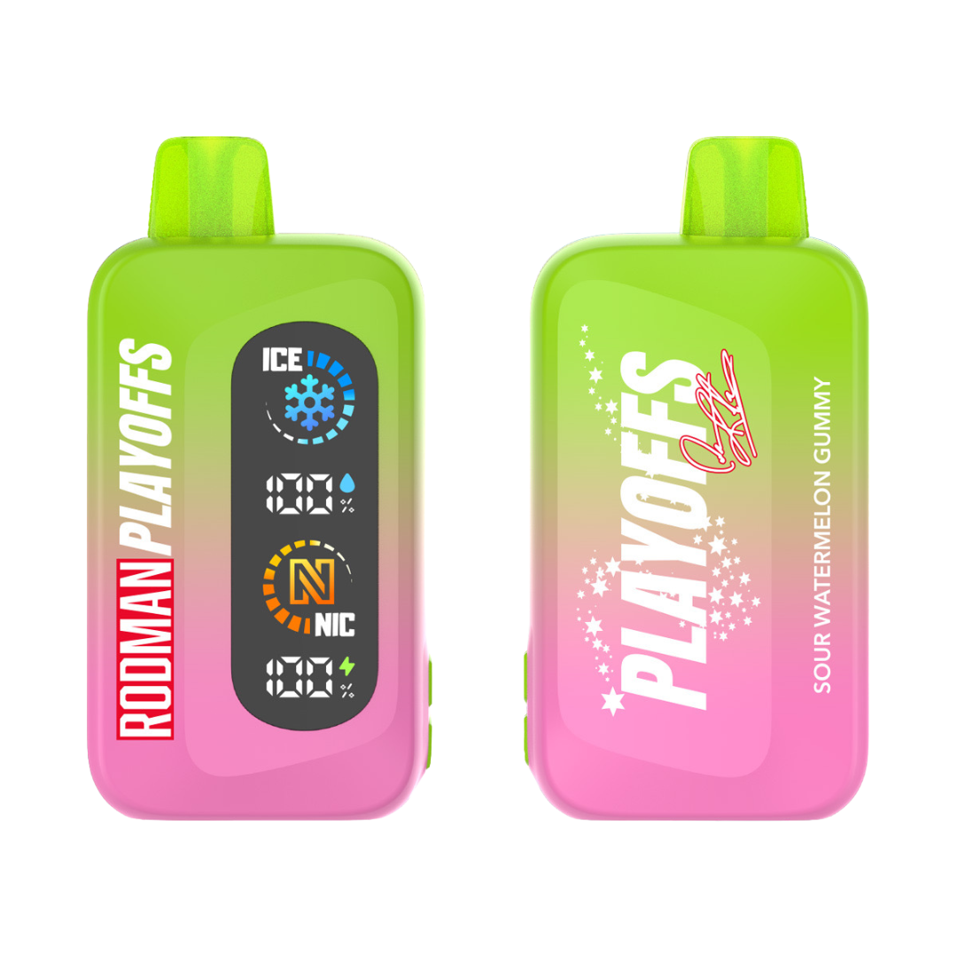 Sour Watermelon Gummy RODMAN Playoffs 50K Puffs Disposable Vape - $19.95 Sour Watermelon Gummy RODMAN Playoffs 50K Puffs Disposable Vape - $19.95