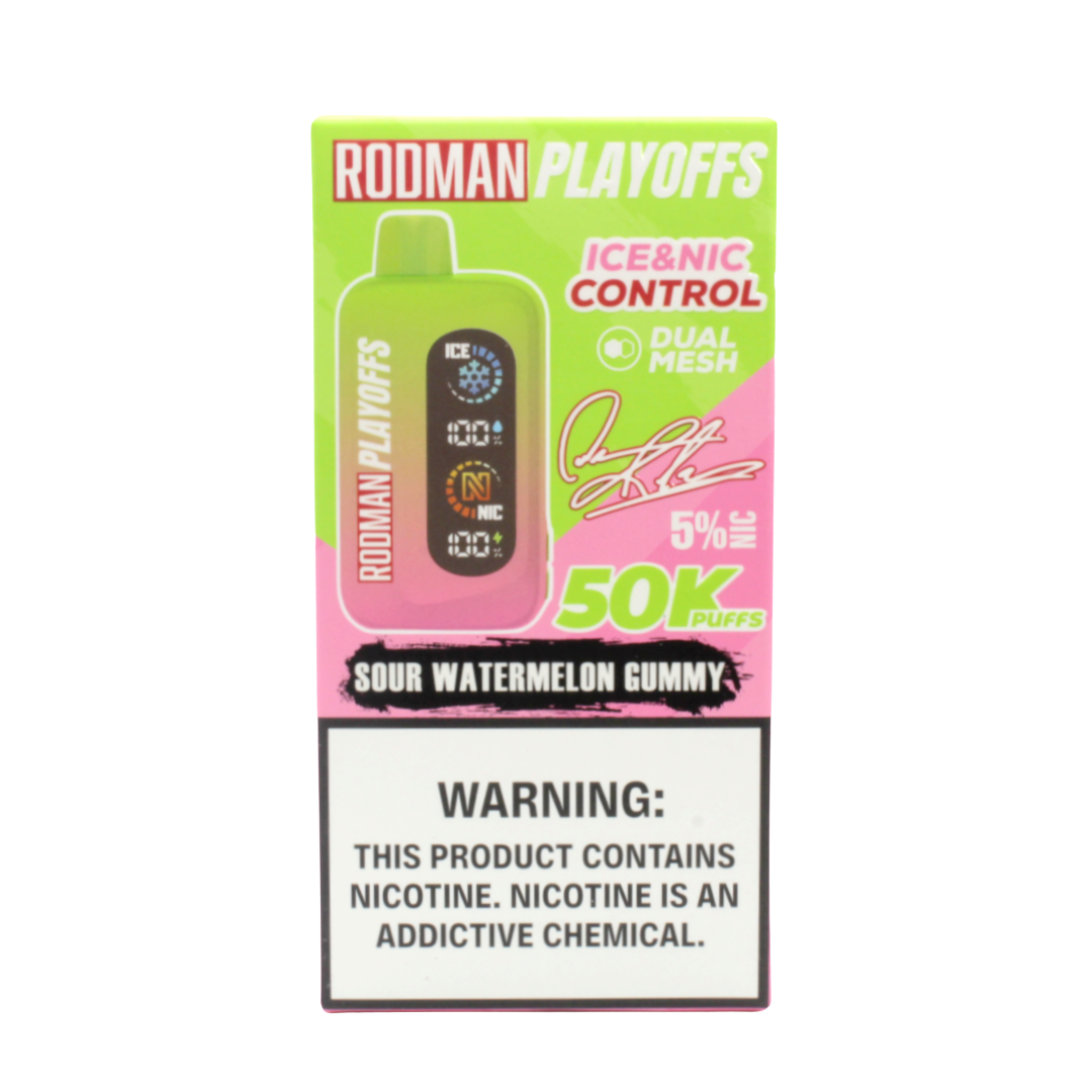 Sour Watermelon Gummy RODMAN Playoffs 50K Puffs Disposable Vape