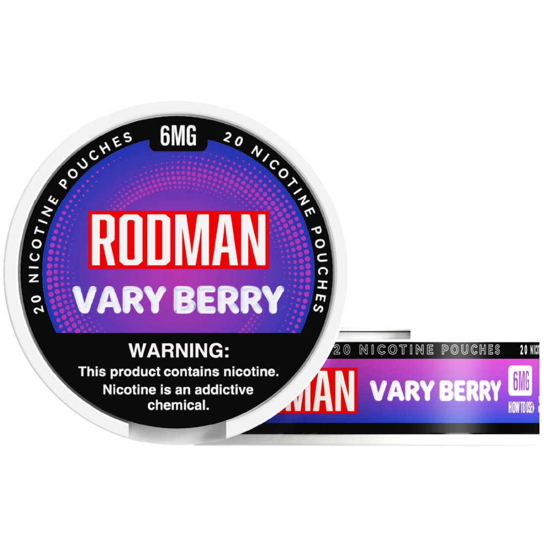 Vary Berry Rodman Dry+ Nicotine Pouches