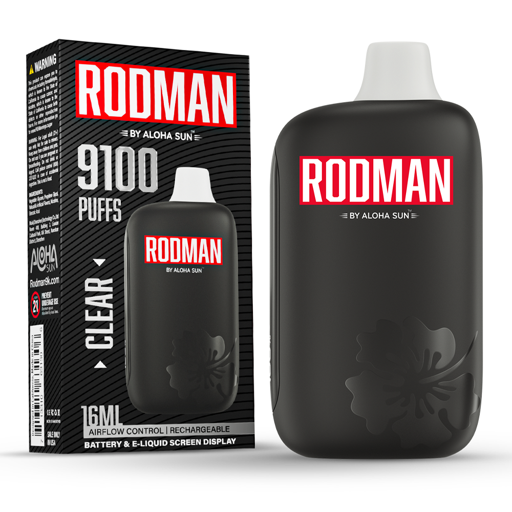 Clear Unflavored Disposable Vape | Rodman 9100 Puffs - $15.00 Clear Unflavored Disposable Vape | Rodman 9100 Puffs - $15.00