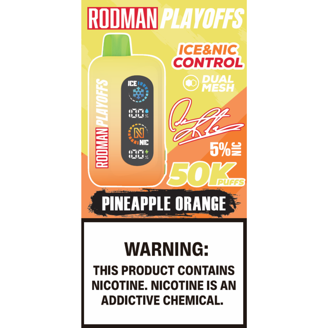 Pineapple Orange RODMAN Playoffs 50K Puffs Disposable Vape