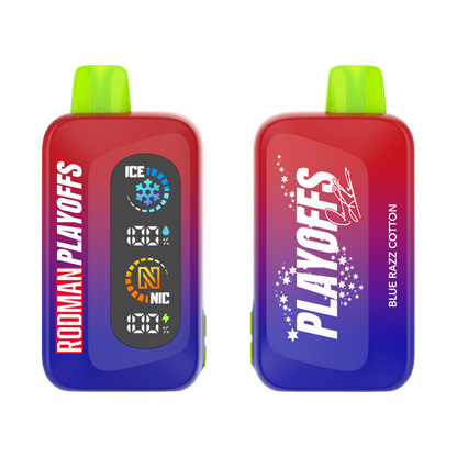 Blue Razz Cotton Candy RODMAN Playoffs 50K Puffs Disposable Vape - $19.95 Blue Razz Cotton Candy RODMAN Playoffs 50K Puffs Disposable Vape - $19.95
