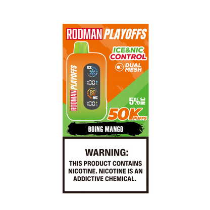 Boing Mango RODMAN Playoffs 50K Puffs Disposable Vape