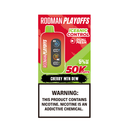 Cherry MTN Dew RODMAN Playoffs 50K Puffs Disposable Vape
