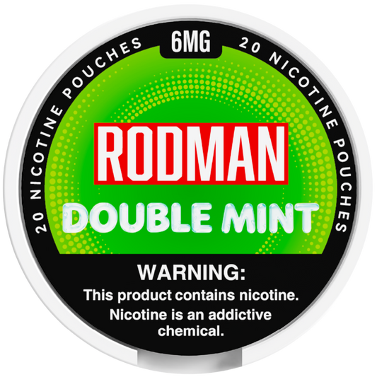 Double Mint Rodman Dry+ Nic Pouches