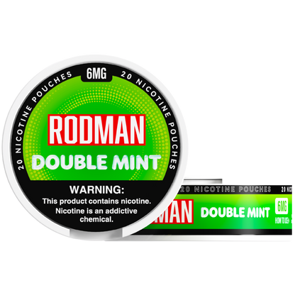 Double Mint Rodman Dry+ Nicotine Pouches