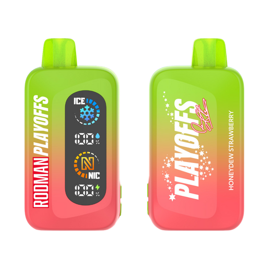 Honeydew Strawberry RODMAN Playoffs Zero Nicotine Disposable Vape