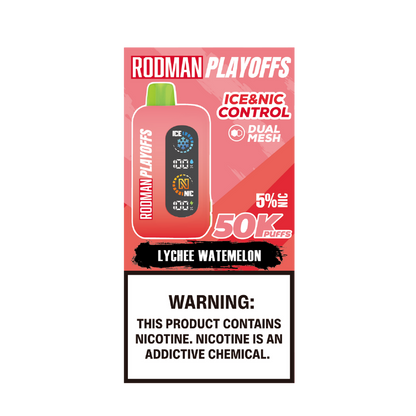 Lychee Watermelon RODMAN Playoffs 50K Puffs Disposable Vape