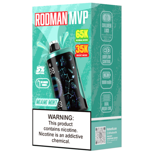 Miami Mint RODMAN MVP 65K Puffs Disposable Vape