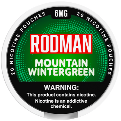 Mountain Wintergreen Rodman Dry+ Nic Pouches