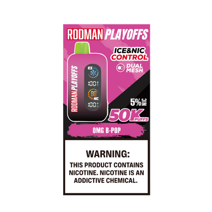 OMG B-Pop RODMAN Playoffs 50K Puffs Disposable Vape