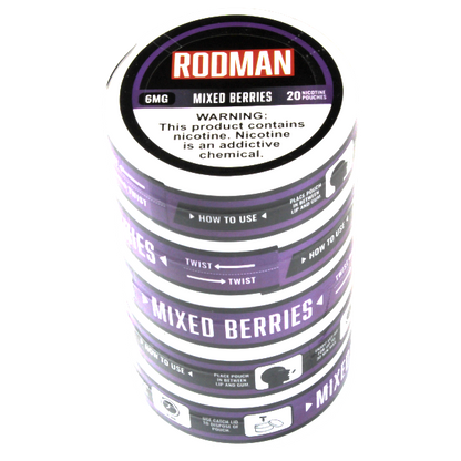 RODMAN Nicotine Pouches Mixed Berries 5-Pack