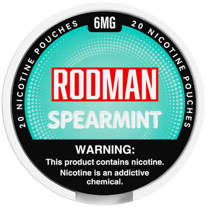 Spearmint Rodman Dry+ Nic Pouches