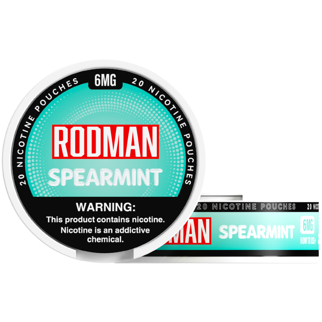 Spearmint Rodman Dry+ Nicotine Pouches