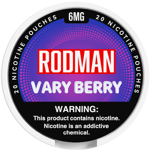 Vary Berry Rodman Dry+ Nic Pouches