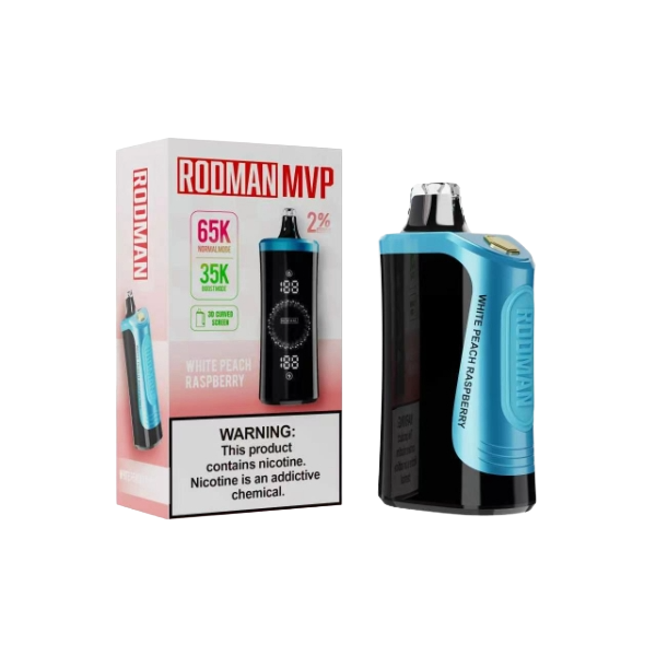White Peach Raspberry  RODMAN MVP 2% Disposable Vape