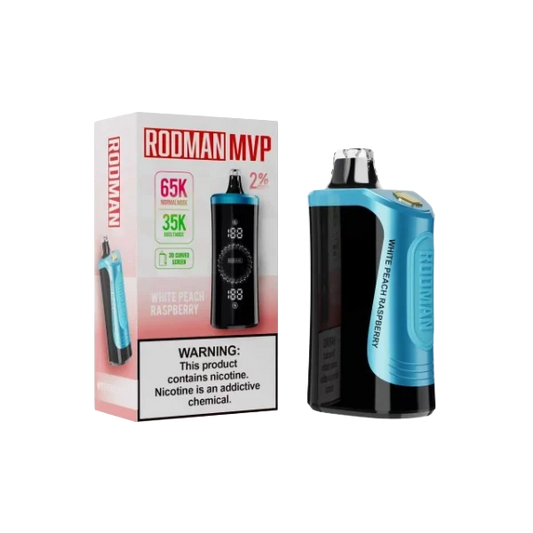 White Peach Raspberry RODMAN MVP 2% Disposable Vape