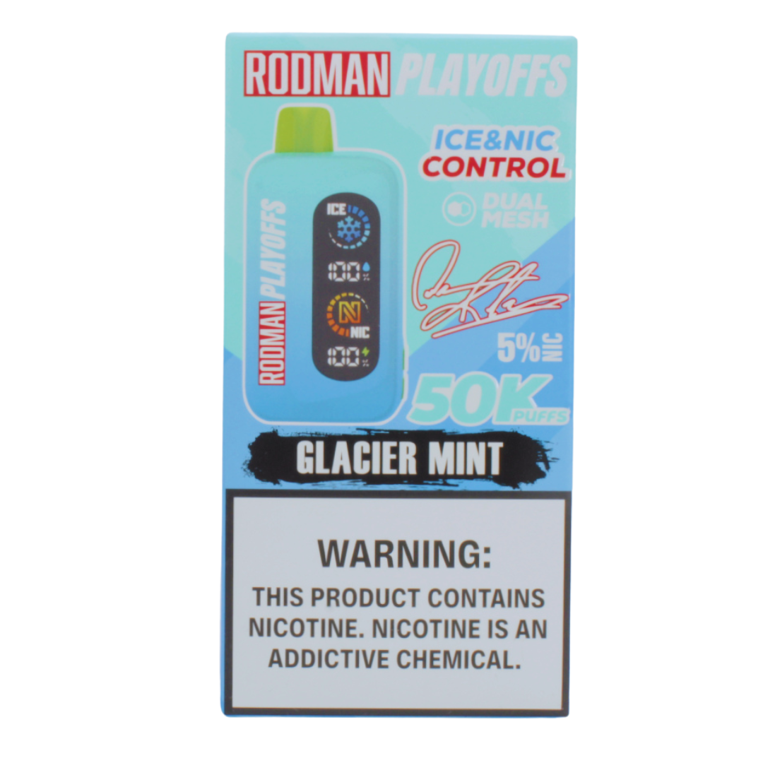 Glacier Mint RODMAN Playoffs 50K Puffs Disposable Vape