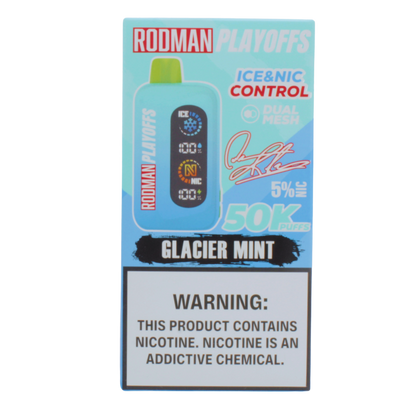 Glacier Mint RODMAN Playoffs 50K Puffs Disposable Vape