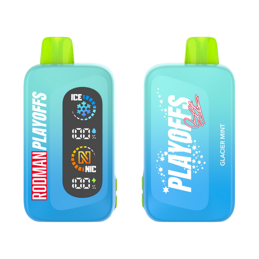 Glacier Mint RODMAN Playoffs Zero Nicotine Disposable Vape