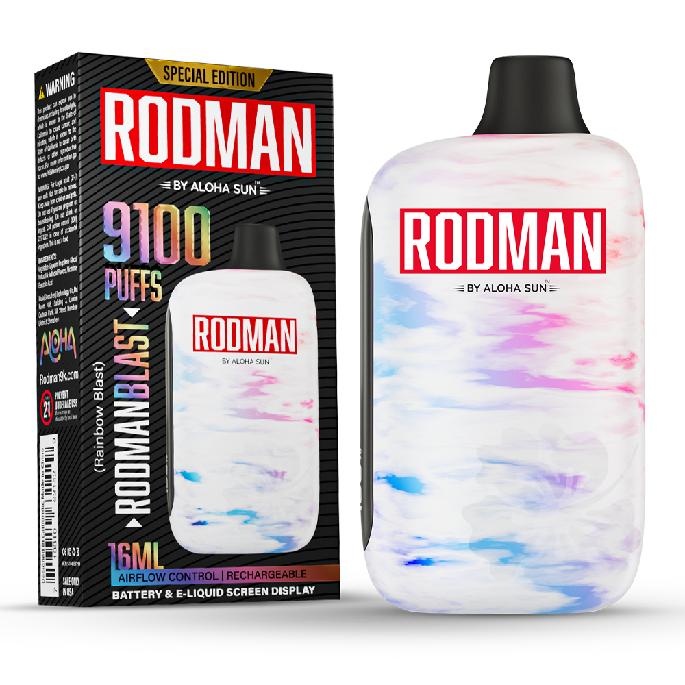 RodmanBlast (Rainbow Candy) - 9100 Puff Disposable