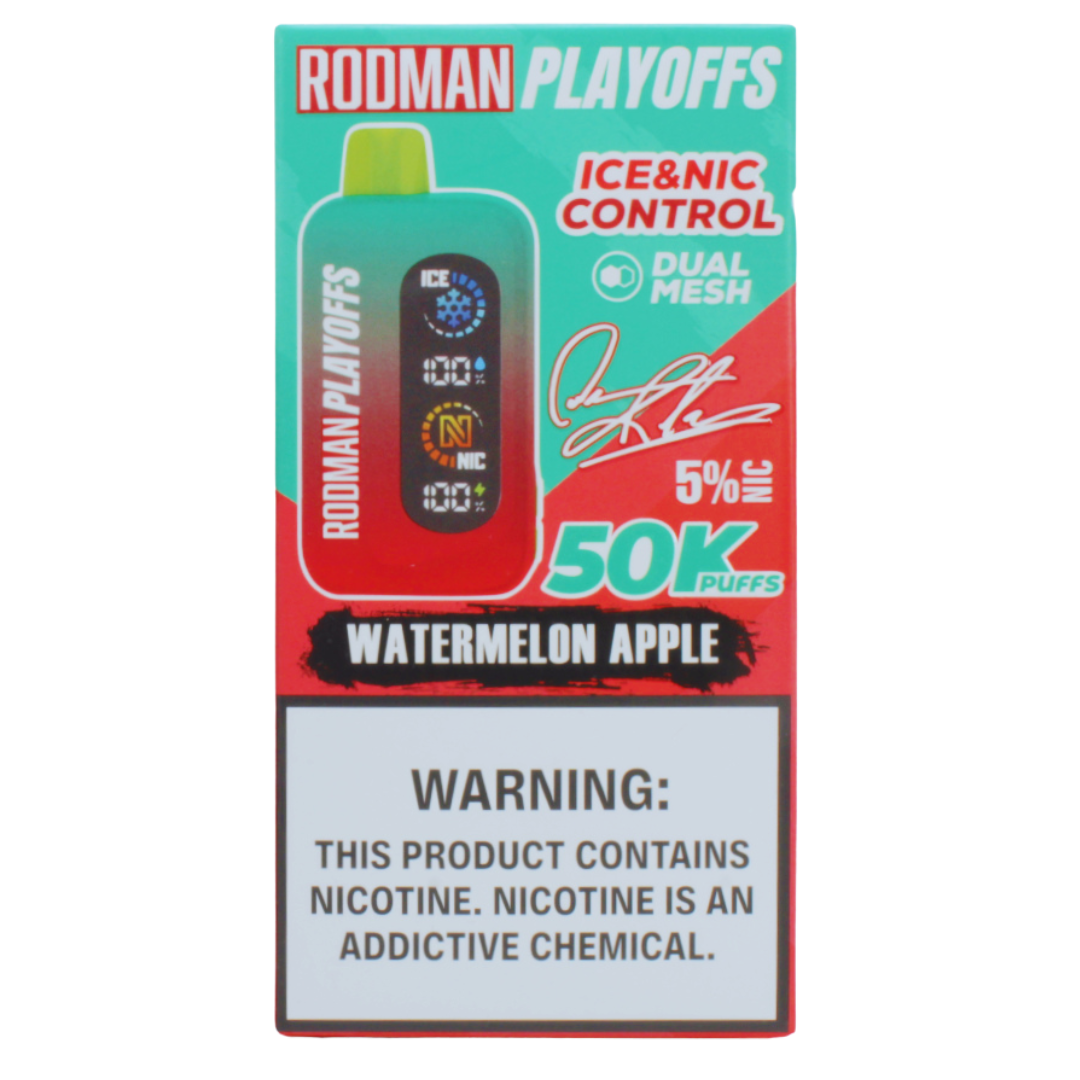 Watermelon Apple RODMAN Playoffs 50K Puffs Disposable Vape