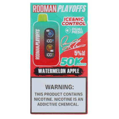 Watermelon Apple RODMAN Playoffs 50K Puffs Disposable Vape