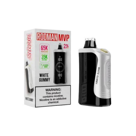 White Gummy RODMAN MVP 2% Disposable Vape